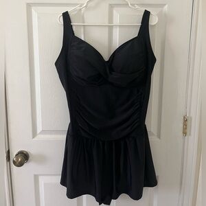 Sea & Sand Black Swimsuit Dress